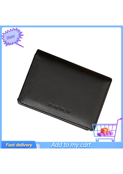 Erkek Suni Deri Cüzdan Bifold Kimlik Kredi Kartı Tutucu Mini Çanta Para Klip Yuvası (Yurt Dışından) fiyatları