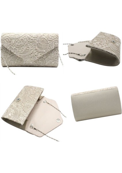 2019 Moda Yüksek Kalite Kadın Bayan Zarif Parti Balo Gelin Düğün Akşam Debriyaj Dantel Çanta Çanta Omuzdan Askili Çanta (Yurt Dışından) modelleri