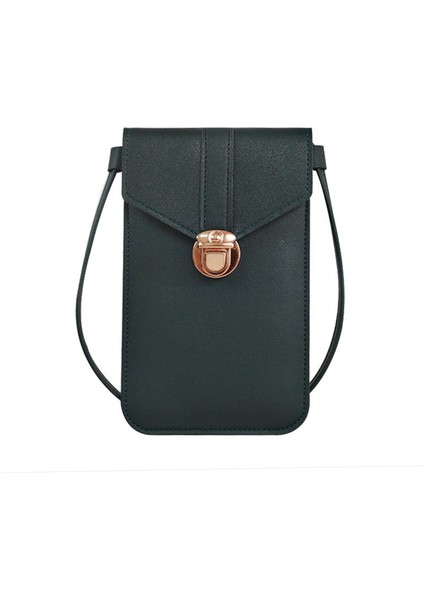 Cep Telefonu Dokunmatik Ekran Crossbody Çanta Kadın Çile Kilit Mini Işık Omuz Çanta Çanta Kılıfı Debriyaj Kadın Akıllı Telefon Cüzdan (Yurt Dışından) fırsatları