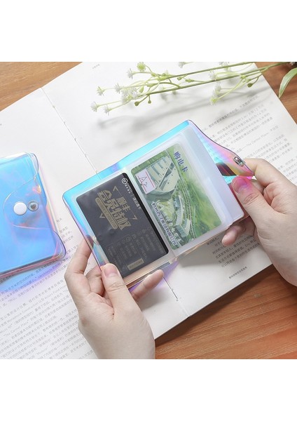 Yeni Pvc Lazer Şeffaf Kımlık Nakit Kart Tutucu Erkekler Iş Rfıd Engelleme Cüzdan Kredi Kartı Koruyucu Kılıf Cep Çanta H135 (Yurt Dışından) indirimleri