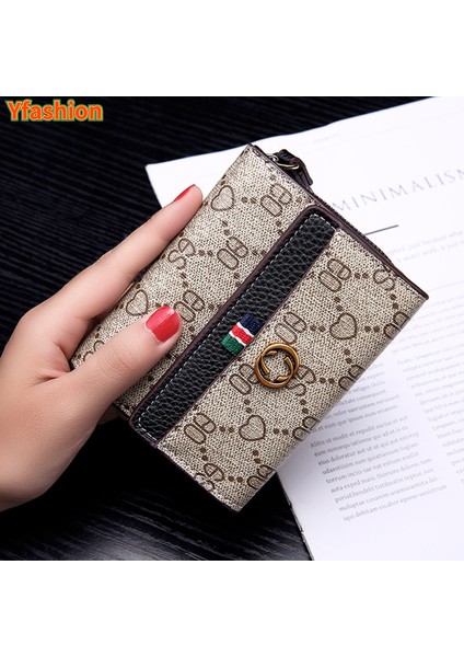 Yfashion Küçük Cüzdan Kızlar Için Retro Baskı Çoklu Kart Yuvası Bozuk Para Cüzdanı Büyük Kapasiteli Kart Tutucu Kadın Hediyeler Için (Yurt Dışından) fiyatları