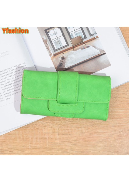 Yfashion Kadın Basit Uzun Cüzdan Retro Lychee Desen Düz Renk Bozuk Para Cüzdanı Bifold Pu Deri Cüzdan (Yurt Dışından) fiyatları