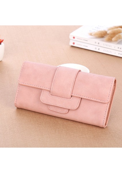 Yfashion Kadın Basit Uzun Cüzdan Retro Lychee Desen Düz Renk Bozuk Para Cüzdanı Bifold Pu Deri Cüzdan (Yurt Dışından) fırsatları