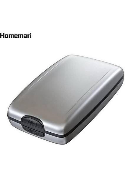 Bozuk Para Çantaları Erkek Cüzdan Sert Alüminyum Kredi Kartı Kılıfı Anti Rfid Tarama Koruyucu Tek Banka Kart Tutucu Metal Cüzdan (Yurt Dışından) fırsatları