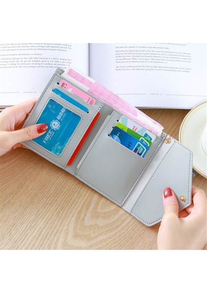 [happytree] Bahar ve Yaz Yeni Kısa El Tipi Trend Kalp Şeklinde Kolye Basit Moda Çok Fonksiyonlu Lychee Desen Kadın Cüzdan (Yurt Dışından) indirimleri