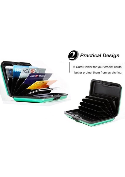 Unistybag Anti-Rfıd Kart Tutucu Erkekler Alüminyum Banka Kartı Kese Engelleme Sert Çanta Cüzdan Anti Tarama Korumalı Kart Tutucu (1 Pc) (Yurt Dışından) fırsatları