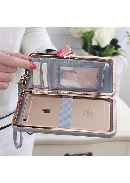 2019 Çanta Cüzdan Kadın Büyük Kapasiteli Marka Kart Sahipleri Kadınlar Için Cep Telefonu Cep Hediyeler Para Çantası Debriyaj Bileklik Çanta Papyon (Yurt Dışından) fiyatları