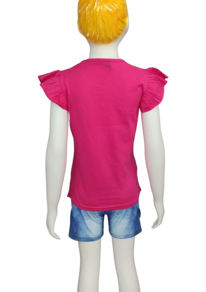 Daisy Duck Dijital Baskılı Kot Görünümlü Şort T-Shirt Takım fiyatları
