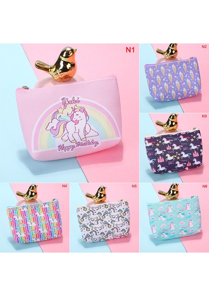 1 Adet Bozuk Para Çantaları Tutucu Unicorn Mini Değişim Cüzdan Para Çantası Fermuarlı Kese Hediye (Yurt Dışından) indirimleri