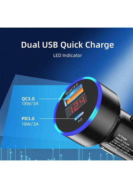 Uslıon USB Araç Şarj Cihazı Hızlı Şarj 3.0 Hızlı Şarj iPhone Için Şarj Cihazı 11 Xiaomi Mi Otomatik Tip C Qc Pd 3.0 Cep Telefonu Şarj Cihazı (Yurt Dışından) modelleri