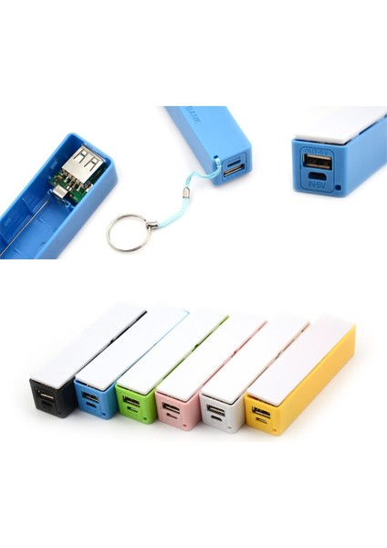 2 Stilleri Taşınabilir Güç Bankası 18650 Harici Yedek Pil Şarj Cihazı Anahtarlık ile USB Şarj Cep Telefonları Için Cep Telefonu (Yurt Dışından) fiyatları