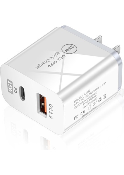 25WPD Hızlı Şarj Cep Telefonu Şarj Cihazı 5A Avrupa ve Amerika Birleşik Krallık Standart Tip-C Adaptörü Hızlı Duvar Şarj Kafası Için (Yurt Dışından) indirimleri