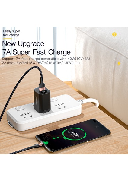 Essager 7A USB C Tipi Kablo Realme Için Huawei P30 Pro 66W Hızlı Şarj Kablosu Usb-C Şarj Cihazı Veri Kablosu Samsung Oneplus Poco F3 (Yurt Dışından) fiyatları