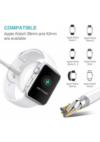 Apple Watch Serisi Için 2 In 1 Kablosuz Şarj Cihazı 8 7 6 5 1 2 3 4 IPhone 14 14 Pro Max Için USB Manyetik Şarj Kablosu (Yurt Dışından) fırsatları