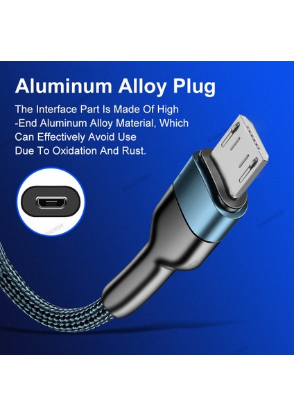 3A USB C Hızlı Şarj Kablosu C Tipi Veri Kablosu Mikro USB Kablolu Telefon Şarj Kablosu Tip-C Teller Samsung Xiaomi Android Telefon Için (Yurt Dışından) fırsatları