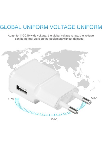 Samsung Için 5V 2A Evrensel Tek USB Şarj Cihazı 7100 Seyahat Şarj Adaptörü (Yurt Dışından) indirimleri