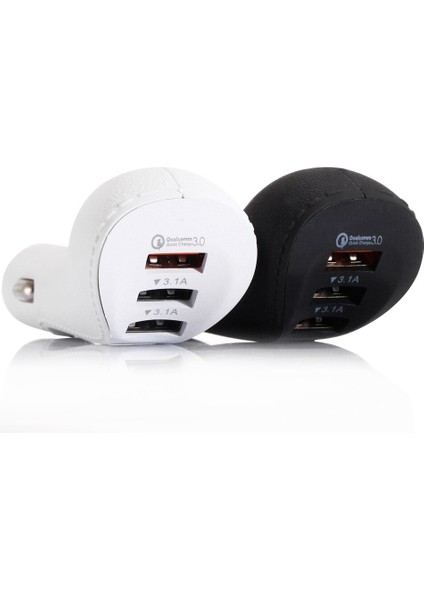 Qc Hızlı Şarj 3.0 Hızlı Araç Adaptörü Otomatik Cep Telefonu Şarj Cihazı 3 Port Samsung Xiaomi Huaweı iPhone x 8 7 Hızlı Telefon Şarj Cihazı (Yurt Dışından) fiyatları