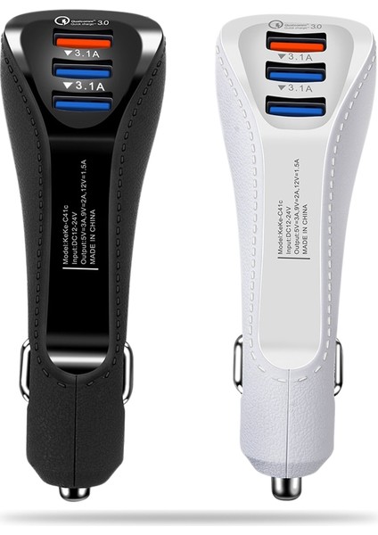 Qc Hızlı Şarj 3.0 Hızlı Araç Adaptörü Otomatik Cep Telefonu Şarj Cihazı 3 Port Samsung Xiaomi Huaweı iPhone x 8 7 Hızlı Telefon Şarj Cihazı (Yurt Dışından) modelleri