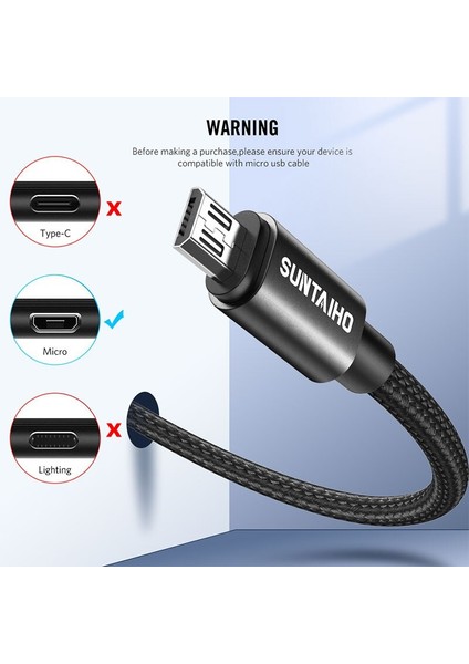 Mikro USB Kablosu 5A Hızlı Şarj Kablosu Cep Telefonu Mikro USB Kablosu Xiaomi Redmi Samsung Andriod Mikro USB Veri Kablo Kordonu (Yurt Dışından) fırsatları