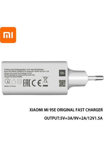 Xıaomi 9se Qc3.0 Hızlı Duvar Şarj Cihazı 18W Ab Hızlı Şarj Xıao Mi 9 8 Se 6 5 9t A1 A2 Mix Max 2 3 Cc9 F1 Redmi Not 7 8 K20 Pro (Yurt Dışından) fiyatları