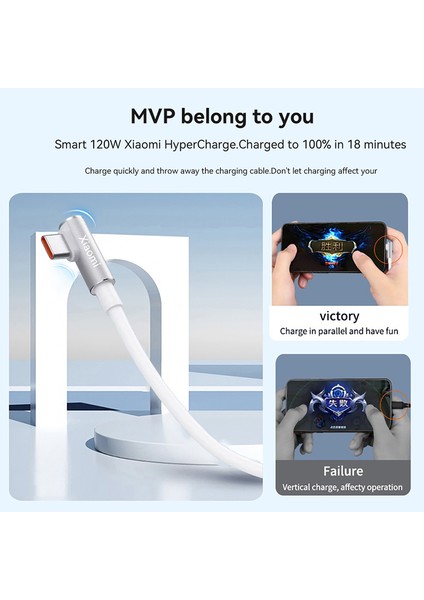 Xiaomi 120W 6A USB Tip C Hızlı Şarj Kablosu 90 Derece Dirsek Oyun Kablosu Mi 12 11 Pro Poco F4 Redmi K50 Siyah Köpekbalığı Şarj Cihazı (Yurt Dışından) fırsatları
