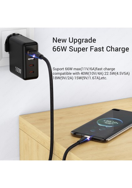 6A USB C Kablolu Telefon Tel C Tipi Kablo USB A Tipi C Hızlı Şarj Kablosu Xiaomi Samsung MacBook Için Hızlı Şarj Veri Kablosu (Yurt Dışından) fırsatları