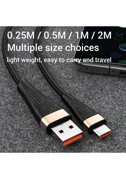 6A USB C Kablolu Telefon Tel C Tipi Kablo USB A Tipi C Hızlı Şarj Kablosu Xiaomi Samsung MacBook Için Hızlı Şarj Veri Kablosu (Yurt Dışından) indirimleri