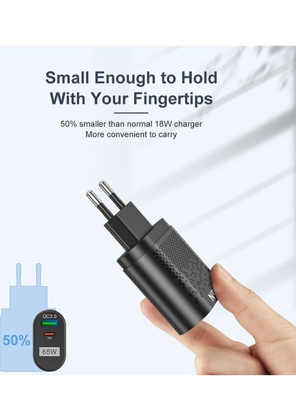 65W Galyum Nitrür USB Şarj Aleti Adaptörü Pd Qc3.0 MacBook Gan Için Hızlı Şarj Hızlı Şarj Cihazı Evrensel Huawei Samsung Dizüstü Bilgisayar Için (Yurt Dışından) indirimleri