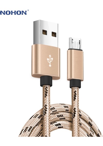 25 cm 1 2 3 M Mikro USB Veri Kablosu Kökenli Şarj Cihazı Samsung Huawei Xiaomi Lg Andriod Mikro USB Cep Telefonu Hızlı Şarj Çekirdek (Yurt Dışından)