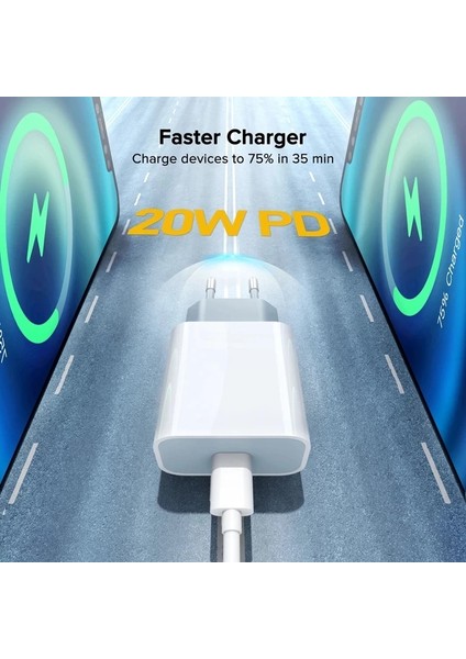 2in1 Orijinal USB C Pd 20W Hızlı Şarj Cihazı Apple iPhone 14 13 12 11 Por Xs Max Mini x Xr Se iPad Hava Tipi C Hızlı Şarj Kablosu (Yurt Dışından) indirimleri