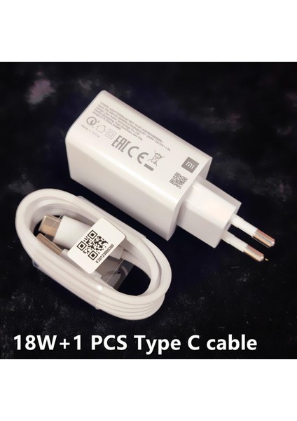18W Şarj Cihazı Xiaomi Hızlı Şarj Adaptörü Qc3.0 USB C Tipi Kablo Mi 9 Se 8 Se 6 9t A1 A2 Redmi Not 7 8 K20 K30 Pro (Yurt Dışından)