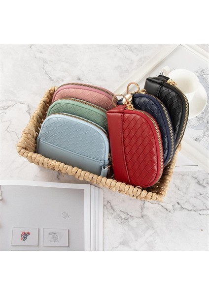 1 Adet Moda Kadın Cüzdan Mini Pu Deri Fermuarlı Anahtarlık Çanta Kadın Bozuk Para Cüzdanı Kısa Çanta Yumuşak Taşınabilir Kart Tutucu (Yurt Dışından)