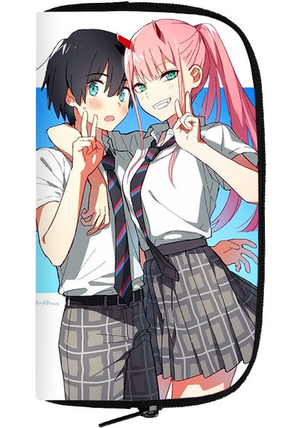 Japonya Anime Sevgilim Franxx Içinde 3D Cüzdan Karikatür Sıfır Iki Alışveriş Bozuk Para Çantaları Kadın Telefon Sevimli Tutucu Çanta Uzun Para Çantaları Hediye (Yurt Dışından) indirimleri
