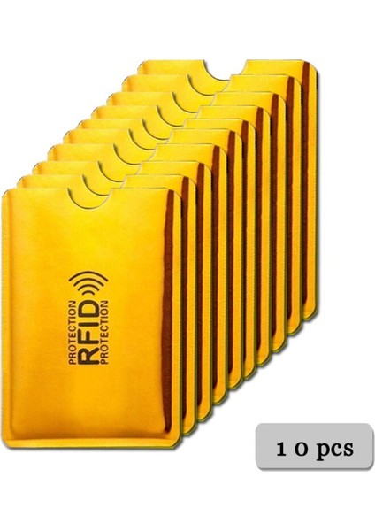 Erkekler Anti Rfid Cüzdan Engelleme Okuyucu Kilidi Banka Kartı Tutucu Kimlik Banka Kartı Durumda Koruma Metal Kredi Tutucu Alüminyum 7 Renk (Yurt Dışından)