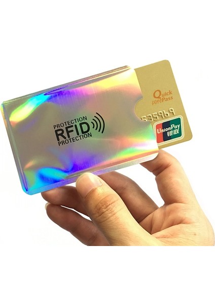 Erkekler Anti Rfid Cüzdan Engelleme Okuyucu Kilidi Banka Kartı Tutucu Kimlik Banka Kartı Durumda Koruma Metal Kredi Tutucu Alüminyum 7 Renk (Yurt Dışından) indirimleri