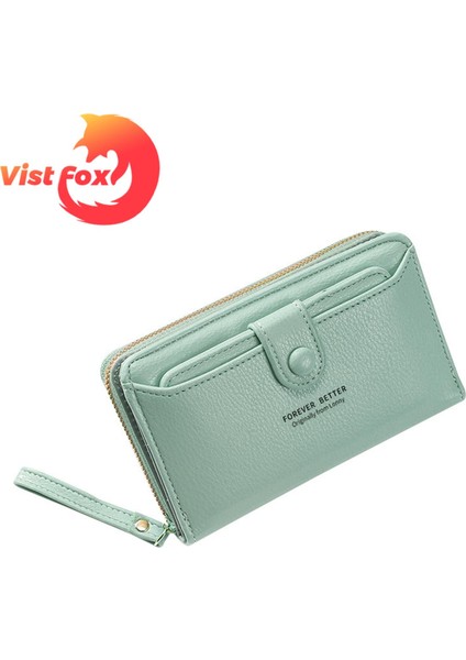 Vist Fox Coin Çanta Çok Fonksiyonlu Cep Bayan Uzun Para Kartı Cüzdanı (Yurt Dışından)