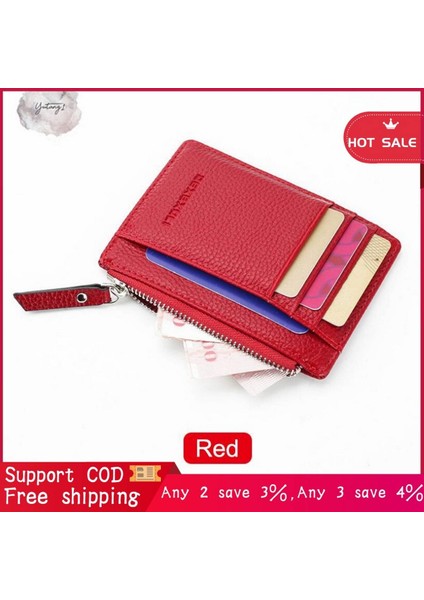 Kadın Erkek Bayan Cüzdan Çanta Fermuar Pu Küçük Mini Para Kartı Para Için 【48 Saat Içinde】 (Yurt Dışından)