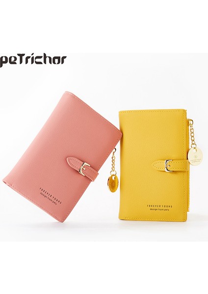 Lüks Deri Kısa Kadın Cüzdan Birçok Bölüm Bayanlar Küçük Debriyaj Para Para Kart Sahipleri Çanta Ince Kadın Cüzdan Cartera (Yurt Dışından)