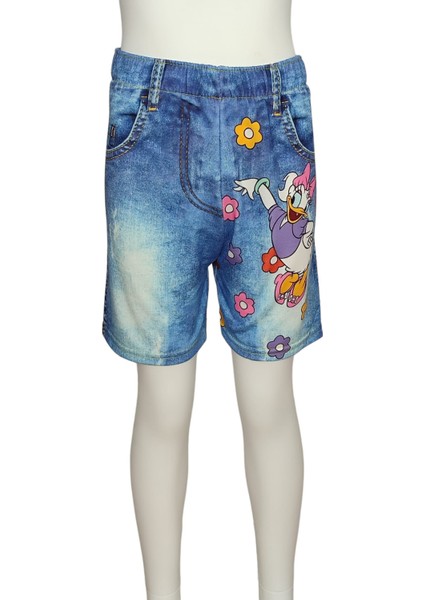 Daisy Duck Dijital Baskılı Kot Görünümlü Şort T-Shirt Takım fırsatları