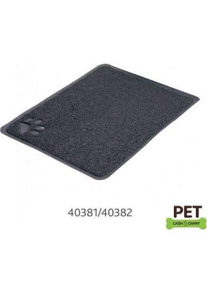 Kedi Tuvaleti Önü Paspası 45×37CM Antrasit 106008