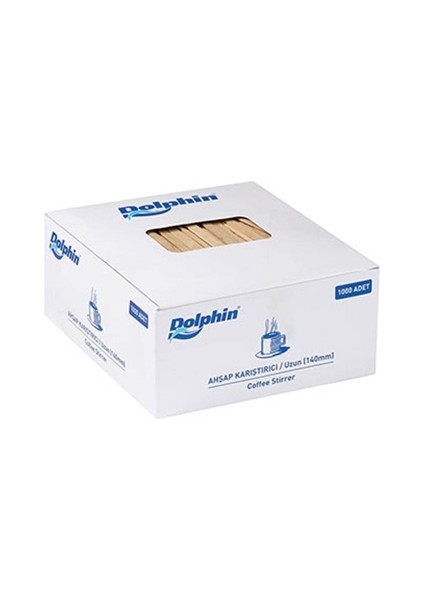 Dolphin Tahta Karıştırıcı 14 cm 1000'li