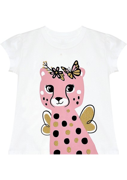 Çita Kız Çocuk T-Shirt Pembe Etek Takım