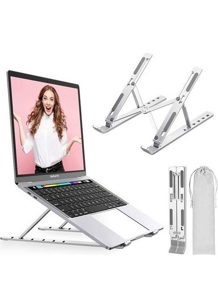 Alüminyum Katlanabilir Ayarlı Dizüstü Laptop Notebook Standı