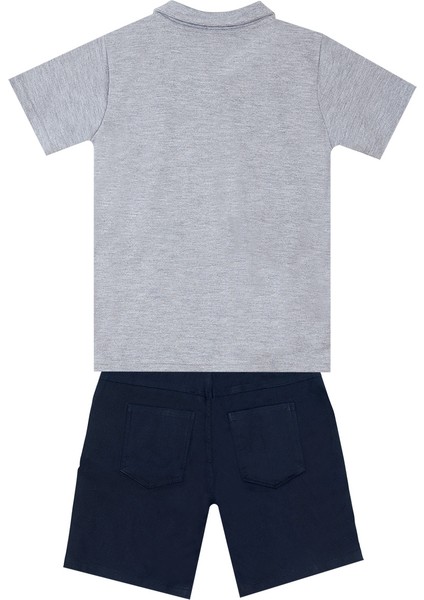 Shark Erkek Çocuk Polo Yaka T-Shirt Şort Takım