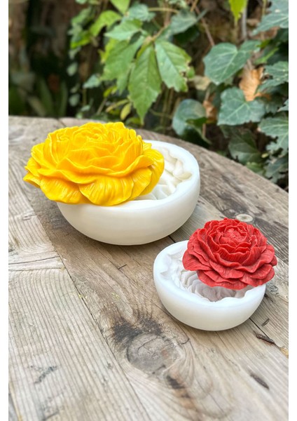 Şakayık Ikili Set Mum Kalıpları ( Silikon )