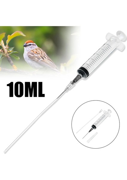 1 Adet Kuş Besleme Şırınga 10ML Bebek Pet Kuş Muhabbet Kuşu El Yetiştirme Besleme Şırınga Mahsul Tüpleri Pet Malzemeleri (Yurt Dışından)