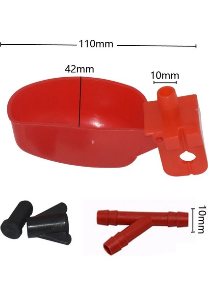 Renk Karıştırma Stili M Beden 5 Takım Kuş Içme Çeşmesi Bıldırcın Içme Güvercinler Su Kasesi Kümes Hayvanları Içme Bardağı Bıldırcın Hayvan Malzemeleri (Yurt Dışından)