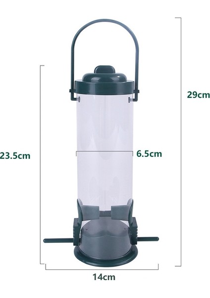 Mavi Stil Pet Kuş Besleyici Besleme Istasyonu Asılı Bahçe Plastik Kuşlar Gıda Dağıtıcı Besleyiciler Açık Ağaç Bahçe Dekorasyonu (Yurt Dışından)
