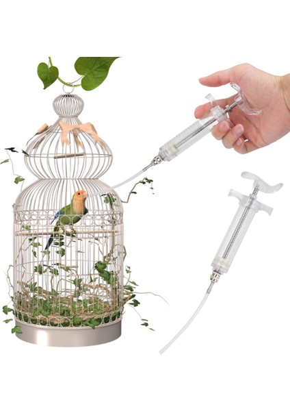 20 ml Stili 20MLML Papağan Besleme Şırınga Ayarlanabilir Bebek Kuş Besleyici Elle Yükseltilmiş Emzirme Kuş Malzemeleri (Yurt Dışından) fırsatları