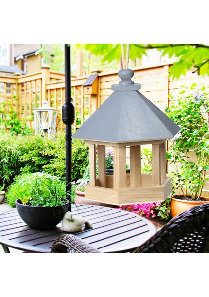 Pembe Tarzı Yard Bahçe Pencere Asılı Süsler Kuş Besleyici Ahşap Birdhouse Papağan Kafesi Asılı Bahçe Yard Dekor Için Birdhouse (Yurt Dışından) modelleri